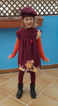 vestido de niña de 6 años